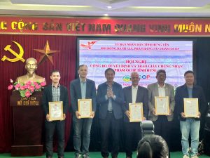 VinAgri nhận chứng nhận OCOP 4 sao tỉnh Hưng Yên cho các sản phẩm nông sản