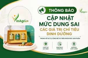 THÔNG BÁO: Cập nhật mức dung sai các giá trị chỉ tiêu dinh dưỡng trong hồ sơ tự công bố và trên nhãn sản phẩm