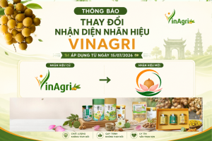 VinAgri thông báo thay đổi nhận diện nhãn hiệu, thương hiệu từ ngày 15/07/2026
